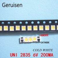 【■】 XGAA2QF MALL 200ชิ้นเดิม UNI LED 3528 2835 1210ลูกปัดมีไฟพลังงานสูง1วัตต์6โวลต์สีขาวเย็นสำหรับ LED LCD ไฟด้านหลังทีวี Applicatio