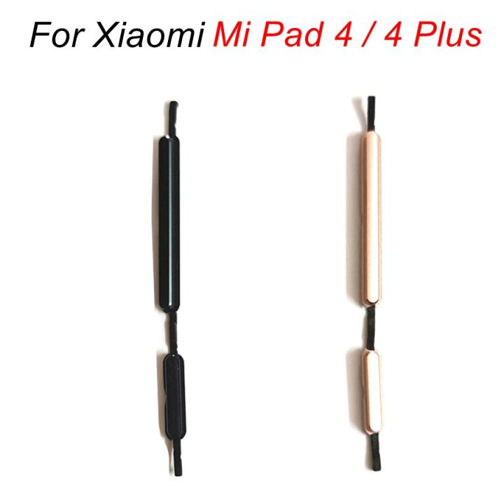 【⊕Good quality⊕】 nang20403736363 ปุ่มปรับระดับเสียงสำหรับแผ่นรอง Xiaomi Mi 4/4 Plus อะไหล่กุญแจด้านข้างแบบเปิดปิดอะไหล่สำหรับซ่อมชิ้นส่วนสีทองสีดำ