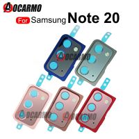 For Samsung Galaxy Note 20 Note20 Rear Camera Glass Lens With Back Cover Frame Holder and Sticker Replacement Part