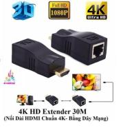 hdmi sang lan ,Bộ kéo dài HDMI 30M qua cáp mạng LAN RJ45 cat6 ,Đầu chuyển đổi HDMI to LAN 30M thumbnail