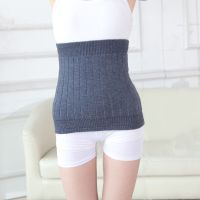 【CW】 Thicken Cashmere Waist Belts Warmer Wool Back Support Band Lumbar Brace Warm Stomach