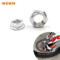 OTOM Motorcycle M16 M22 CNC Aluminum Lock Nuts Front Rear Axle Spacer Screw For HONDA YAMAHA KAWASAKI Bicycle Motocross Parts