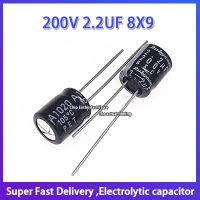 10PCS Rubycon imported aluminum electrolytic capacitor 200V 2.2UF 8X9 ruby bxc high frequency long life Electrical Circuitry Parts