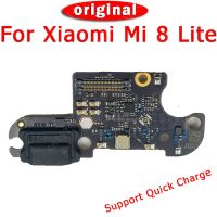 ชาร์จพอร์ตสำหรับ Mi8 Xiaomi Mi 8 Lite บอร์ดซ่อมโทรศัพท์มือถือ Usb ปลั๊ก Pcb ตัวเชื่อมต่อแบบแท่นยืดหยุ่นอะไหล่สายเคเบิลสำหรับเปลี่ยน