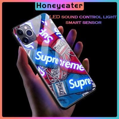 【Honeyeater】【Honeyeater】เคสโทรศัพท์มือถือมีไฟ Led แฟลช LED สําหรับ Iphone 13 12 11 Pro Max XS Max