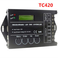 WiFi Time Programmable RGB LED Controller TC421 TC420 Time LED Controller DC12V24V 5 Channel Total Output 20A LED Strip Dimmer