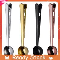 ♈Ready Stock♈Multifunctional Kitchen Supply Stainless Steel Coffee Measuring Scoops with Clip