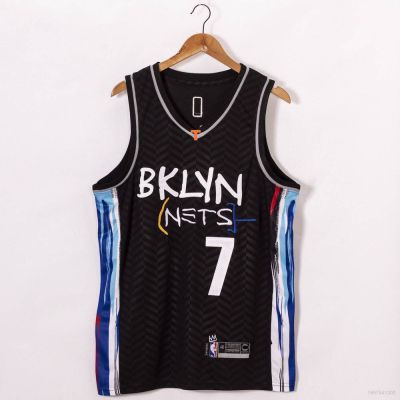เสื้อกีฬาแขนกุด ลายทีม NBA Jersey Brooklyn Nets DURANT สีดํา สไตล์คลาสสิก พลัสไซซ์ 2022