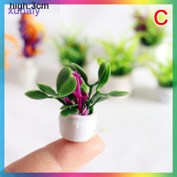 xuhaiy 12สไตล์1:12 dollhouse MINI Plant POT เป็นมิตรกับสิ่งแวดล้อมเรซิ่น Home Decor accessoires