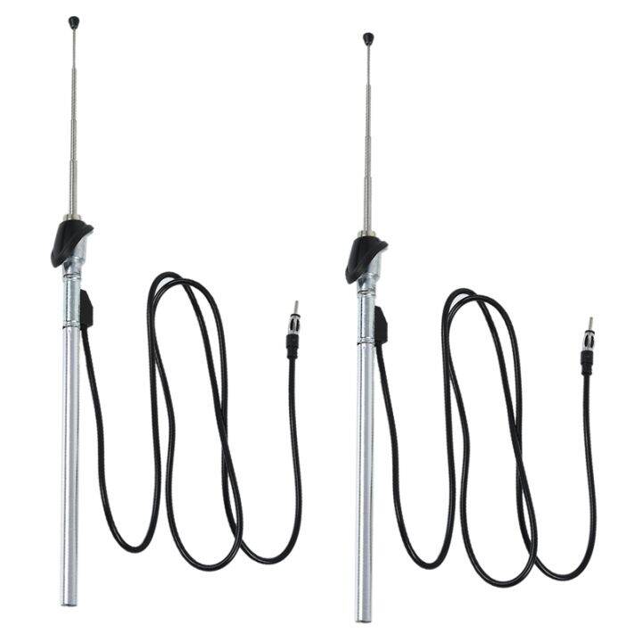 MYLT0B 2X Guard Mount Car Radio Antenna Aerial Suits for Toyota Hilux 198997 Manual Pushdown