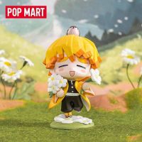 Cute Anime Figure Gift Surprise Box Original Pop Mart Ghost Slayer Birth Flower Series Blind Box Toys Model Confirm Style