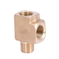 1/4 1/2 NPT Female Female Male Tee 3 Ways Block Splitter Brass Pipe Fitting Coupler Connector Water Gas Fuel