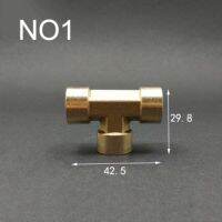 1/4 quot; BSP Thread Tee Type 3 Way Brass Pipe Fitting Adapter Coupler Connector For Water Fuel Gas