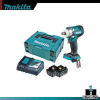 MAKITA รุ่น DTW300RTJ บล็อกไร้สายขนาด 12.7มม. (1/2") 330 N.m BL 18V พร้อมแบตเตอรี่ 5.0แอมป์ 2 ก้อน แท่นชาร์จ DC18RC