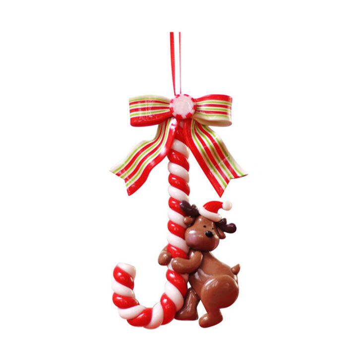 christmas-candy-cane-ornament-santa-claus-snowman-elk-christmas-tree-แขวนจี้ตกแต่งสำหรับตกแต่งบ้านปีใหม่