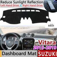 (Ssklo) สำหรับ Suzuki Vitara Ly 2015-2019 Escudo กีฬา Anti-Slip Mat แผ่นคลุมแผงหน้าปัดรถยนต์ Sunshade Dashmat อุปกรณ์เสริม Cape