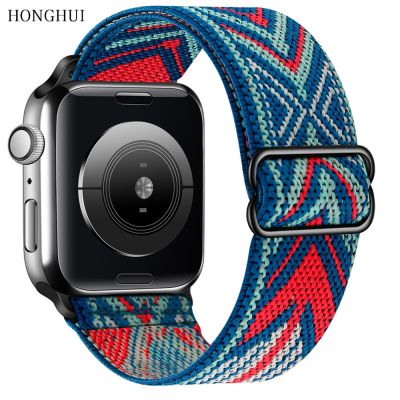 ☬❀ สายรัดไนลอนสำหรับ Apple Watch Band 44มม. 42มม. 45มม. 41มม. 40มม. 42มม. 45มม. สร้อยข้อมือ Correa Watchband IWatch Serie 7 6 SE 5 4 Band