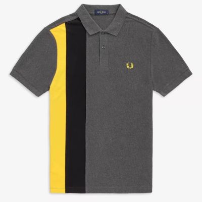 FRED PERRY ชุดเดรสทางการสไตล์อังกฤษสำหรับผู้ชาย,ชุดเดรสแขนสั้นปลายสูงมีเสื้อโปโลผลิตจากโรงงานของแท้จากโรงงาน FRED PERRY หูข้าวสาลี FP ผ้าฝ้ายบริสุทธิ์