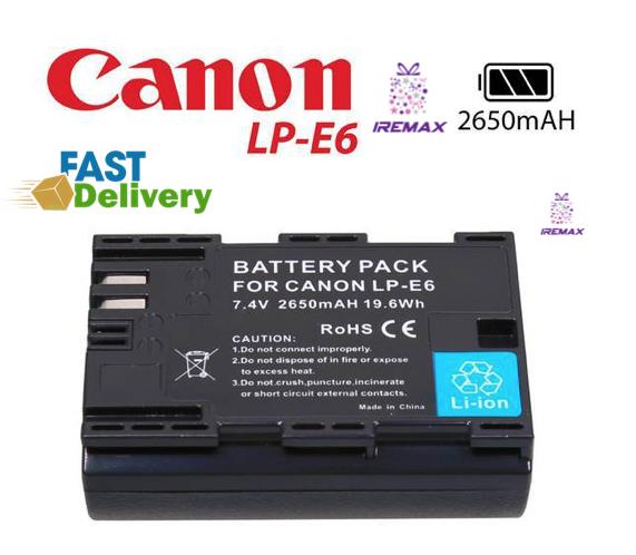 Dual Channel Digital Battery Charger for Canon LP-E6 Battery EOS 5D2 5D3 60D 6D 