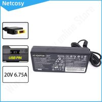 20V 6.75A 135W USB AC Power Adapter ชาร์จแล็ปท็อปสำหรับ Lenovo Y40 70 Y50 70 Y700 15ISK 720 15IKB Z710 ThinkPad T440P T470P T540P