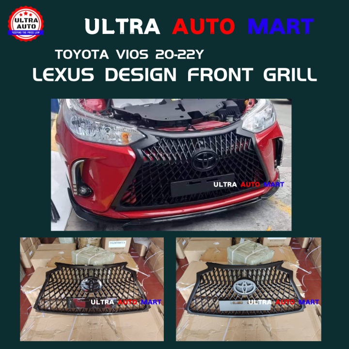 Lexus Design Front Bumper Grill Toyota Vios Yaris 2022 Lazada