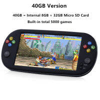 Upgrade X16 portable 7 inch screen video game console 40GB with 5000 free games 81632128 bit for Ps1 Arcade mame MD SMC games