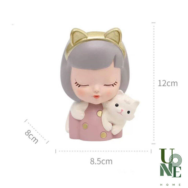 uonehome-พร้อมส่ง-h038-รูปปั้นกระถางดอกไม้-แต่งสวนน่ารัก-รูปปั้นเรซินเด็กสาว-สไตล์โมเดิร์น-ของแต่งบ้าน-แต่งสวน