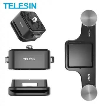 TELESIN Backpack Strap Clamp, Magnetic Swivel Clip for Cam, 360