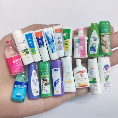 ♠❁ Assorted Resin 1/12Dollhouse Miniature Shampoo Shower Supermarket Daily Necessities&nbsp;for blyth Barbies Pretend Play Kitchen Toys