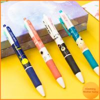 ปากกาหลากสีปากกาหลายสี4-In-1หลากสี12ชิ้นอุปกรณ์สำนักงานปากกาบอลพอยท์น่ารัก0.5มม.