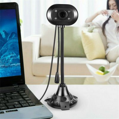 ◎ LED HD Webcam Desktop Computer PC Video Usb With Microphone Night Vision Camera automatic color correction！g3