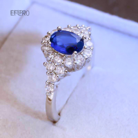 SGvbfbm ยุโรปและอเมริกายอดนิยมแหวนหมั้นสำหรับผู้หญิง,High-End Blue Zircon จริงแหวนทอง