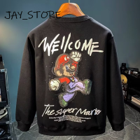 JAY_STORE  เสื้อสเวตเตอร์  เสื้อกันหนาวมีฮู้ด เสื้อกันหนาว เสื้อแขนยาวชาย เสื้อกันหนาว ผ ช เสื้อฮู้ด เสื้อฮู้ดชาย 2023ใหม่ MWY2390KY2 37Z230915