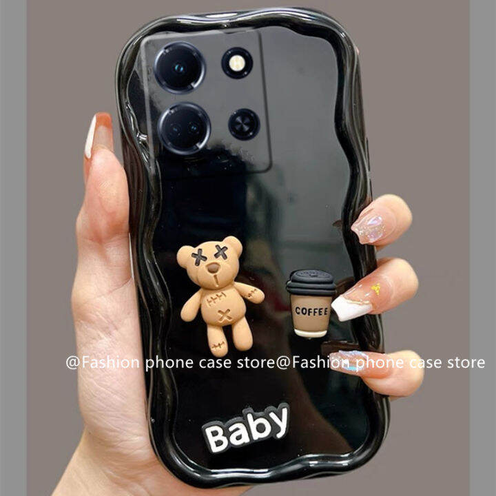 phone-case-เคส-infinix-note30-4g-5g-note-30-pro-note-30-vip-ตุ๊กตา-stereotopic-อินเทรนด์หมีกาแฟการ์ตูนตลกป้องกันเลนส์2023นุ่มฝาหลัง