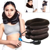 【คุณภาพสูง】Inflatable Neck Brace Support Cervical Collar Air Traction Massager Therapy Device Health Care