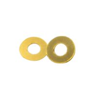 2PCS Brass Washer Copper Cushion Pad Metal Gasket Shim for Spyderco C81 Paramilitary 2 /Para 3 C223/Yojimbo 2 C85 Folding Knife Colanders Food Straine