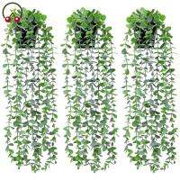 [COD]3Pcs พืชปลอม Décor พืชแขวนประดิษฐ์ Reusable Faux Greenery Vine พืชในหม้อสำหรับ HomeSHOPTKC2900