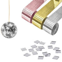 Bulk Mosaic Tiles Sticker Waterproof 10x10mm Grid 1meter Gold Silver DIY Acrylic Glass Stickers Handmade Craft Home Decoration Cups  Mugs Saucers