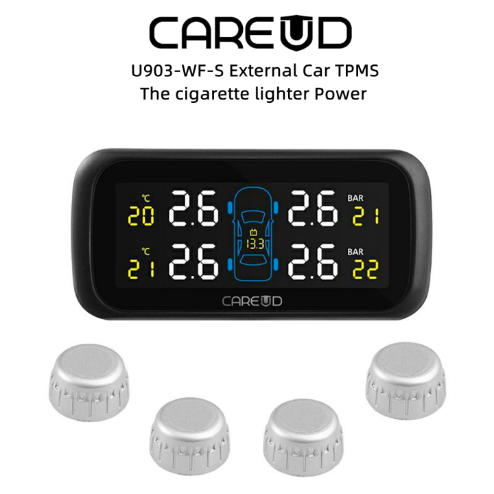CAREUD U903WFS Car TPMS Wireless Tire Pressure Monitoring System With