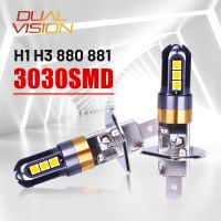 H3 LED H1 880 881 H27 Car Fog Light 3030 SMD 2PCS Auto Sidelights Direction Indicator Parking lights License Plate Light 12V 24V