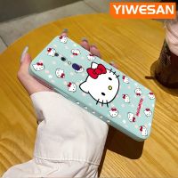 YIWESAN เคสสำหรับ OPPO F11 Pro A9 2019 A9x ลายการ์ตูน Hello Kitty แบบบางสวยงามบางๆดีไซน์ใหม่เคสโทรศัพท์ป้องกันขอบสี่เหลี่ยมเคสนิ่มเคสปลอกซิลิโคนกันกระแทก