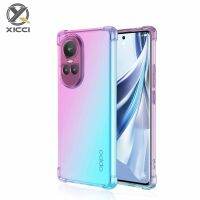 XICCI สำหรับ OPPO Reno 10 5G/Reno 10Pro 5G ซิลิโคนครอบ TPU นุ่มเคสไล่ระดับสีเคสมือถือปลอกฝาครอบด้านหลังกันกระแทก