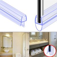 BMKOR แผ่นกั้นยางสำหรับใช้ในครัวเรือนฉากกั้นอ่างอาบน้ำแถบปิดผนึกขอบยางติดหน้าต่างแผ่นกั้นน้ำในประตูกระจก