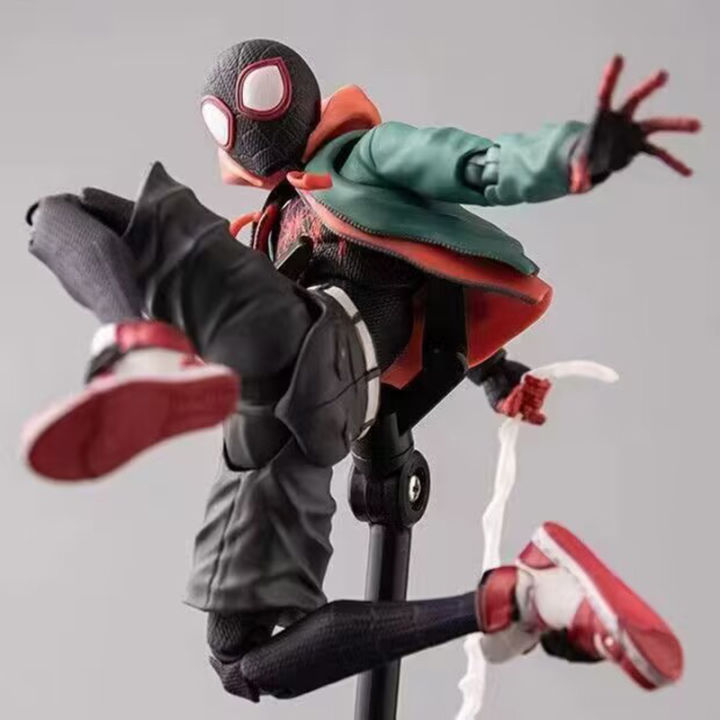 marvel-sentinel-action-miles-morales-รูป-รุ่น-into-the-spider-verse-er-miles-figurine-อะนิเมะของเล่น