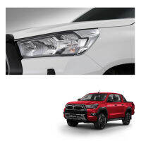 iBarod คิ้วไฟหน้า ฮาโลเจน สีโครเมี่ยม สำหรับ Toyota Hilux Revo Prerunner ปี 2021-2022