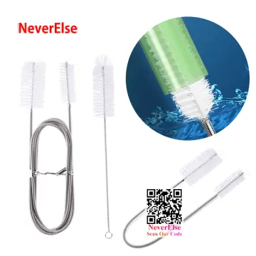 Aquarium Filter Brush Set, Flexible Double Ended Bristles Hose