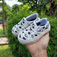 Vans SLIPON KIDS รองเท้าเด็ก คุณภาพดี | รองเท้า สําหรับเด็กผู้หญิง | รองเท้าผู้ชาย | Vans SLIPON KIDS ไดโนเสาร์