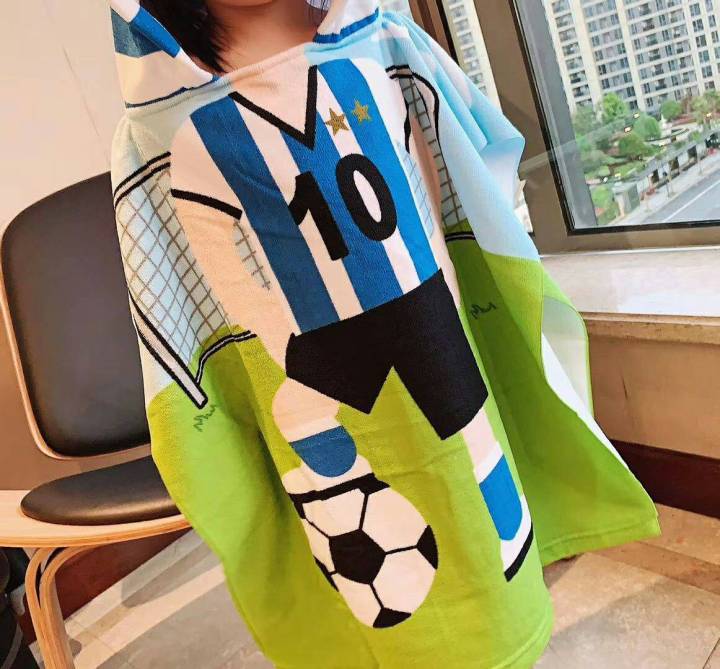 ผ้าเช็ดตัวเด็ก-มีฮู้ด-ลายการ์ตูน-น่าใช้-เด็กๆชอบ-เนื้อผ้าไมโครไฟเบอร์-ซับน้ำดี-สัมผัสนุ่ม-ขนาด-120x60-cm