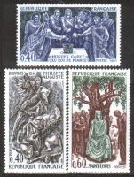 แสตมป์ฝรั่งเศสแบบใหม่3ชิ้น/เซ็ตสำหรับอัศวินผู้มีชื่อเสียง1967สลักแสตมป์