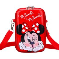 Cartoon Shoulder Bags For Girls Mickey Funny Printing Crossbody Bag Kids Leather Waterproof Small Packages